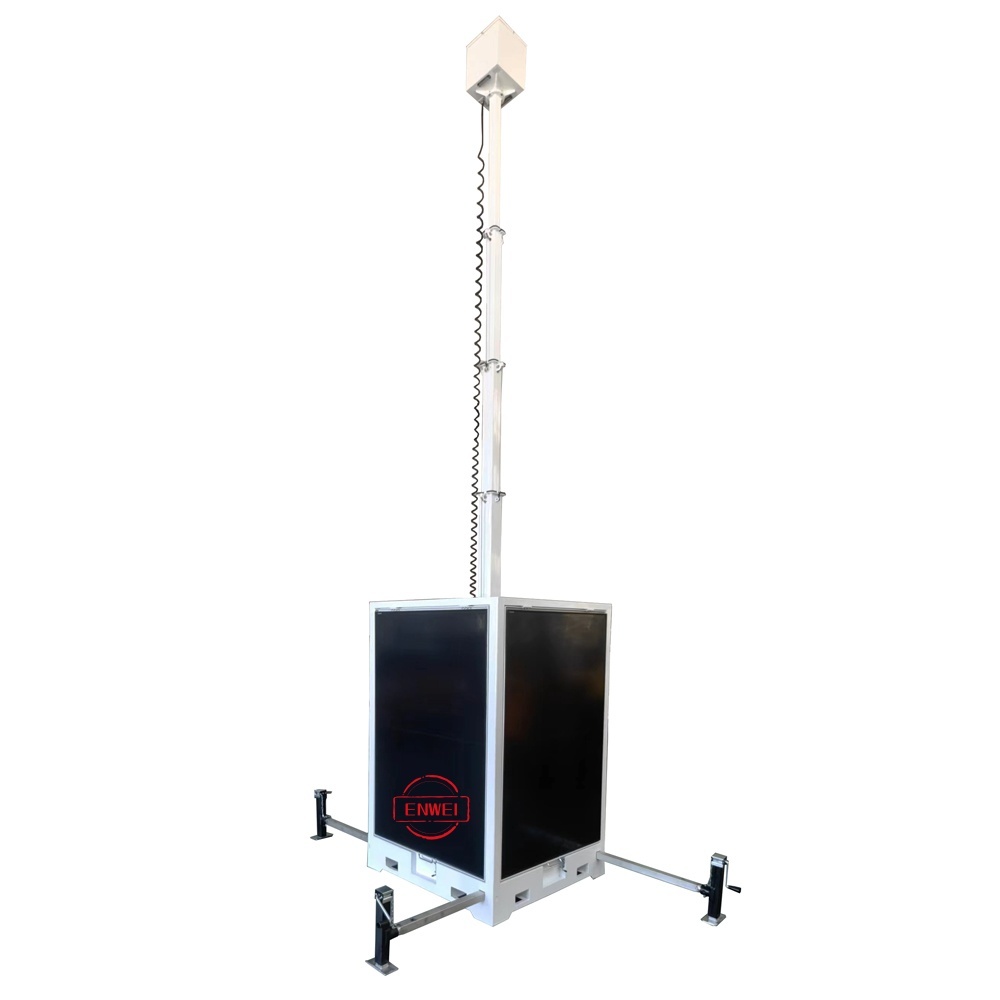  Flexible Deployment Cube Solar Surveillance Tower For 24/7 Security Solution Manufactures