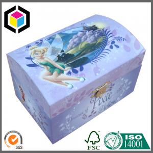  Fancy Custom Color Print Matte Hinged Lid Paper Cosmetics Gift Box with Metal Lock Manufactures