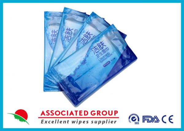 Quality Individual Piece Wet wipes Restaurant Use Single Sheet Package Disinfected Wet Tissues for sale