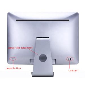 23.8inch Silver IPS LED Monoblock Computer with Windows 10 and Core I3 I5 I7 CPU