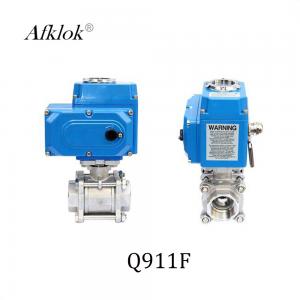  DN50 Stainless steel actuator valve flow control electric ball valve Manufactures
