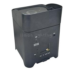 4X18W RGBWA UV 6in1 DMX Wireless Wifi Mobile Control Battery Powered LED Par
