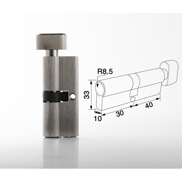 High Security Commercial Lock Cylinder Adjustabke Solid Brass Unit LCLNB80-AB