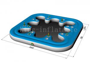  Commercial Amusement Cup Hole Inflatable Water Toys Floating Sofa For Adults Manufactures