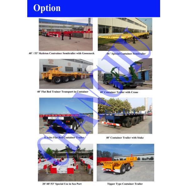 3 Axles Flat Bed Tipper Semi Trailer