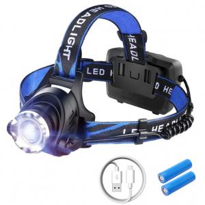  High power Rechargeable Waterproof LED COB Red Safety Light Headlamp Flashlight Night Buddy Camping Hunting Manufactures