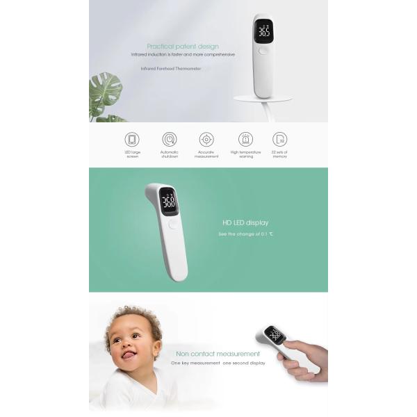 LED Household Digital Thermometer Infrared Acrylic Laser Temperature Reader