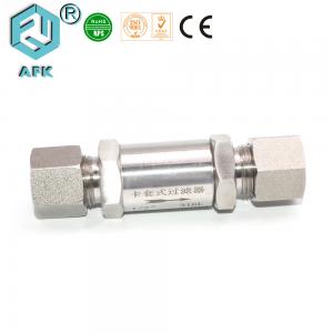  Stainless Steel Natural Gas Strainers , 2um~40um Air Hose Check Valve Manufactures
