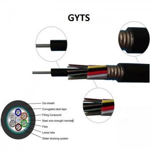  GYTS Outdoor Fiber Optic Cable Telecommunication Steel Tape Armored Stranded Loose Tube Manufactures