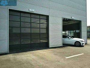  Transparent PC Glass Sectional Overhead Door For Garage Manufactures