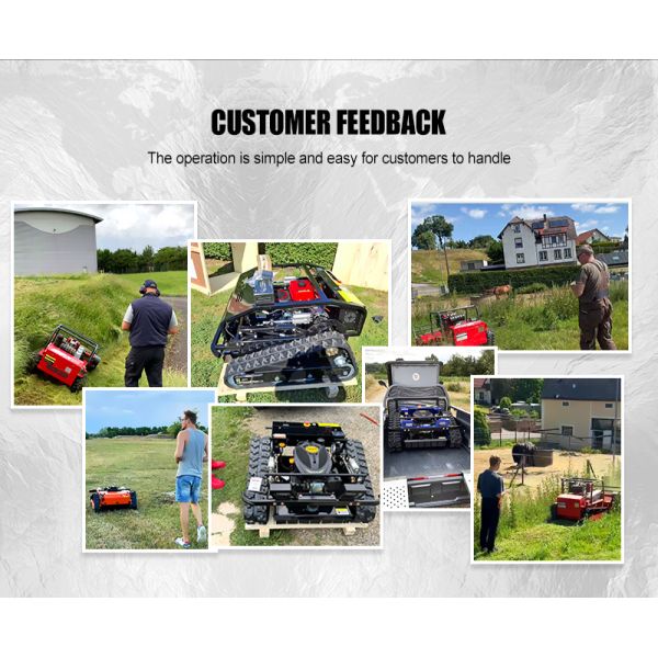 US Spot Remote Control Crawler Mower Fast Mowing, Off-road Driving Structure Weeding Machine for Municipal Greening and Farmland