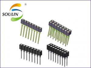  Single Row Straight L17.8 Round Pin Header Connector 2.54mm Pitch Manufactures