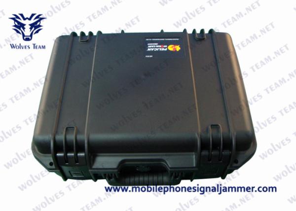 Quality Suitcase Portable VIP Protection Defence RF GPS WIFI Signal UAV Drone Jammer for sale