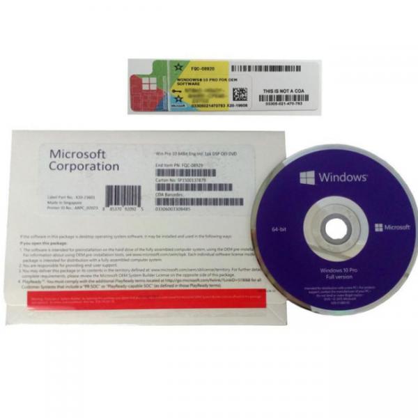 Quality Download 32 64 Bit Microsoft Windows 10 Pro Licence Key High Performance for sale