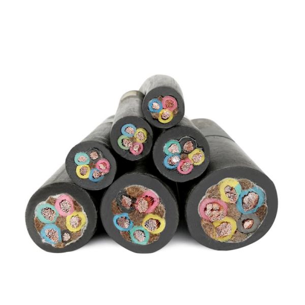Lightweight Flexible Rubber Cable Waterproof Sheathed Submersible Cable Wire