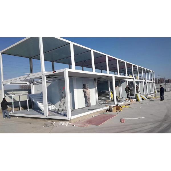 Foldable Extendable Prefab Container House Mobile Solar Accommodation For Warehouse