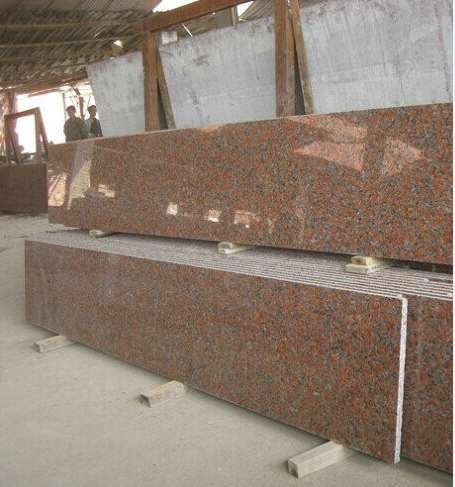 Flower Pattern Large Granite Floor Tiles , Solid Granite Kitchen Floor Tiles