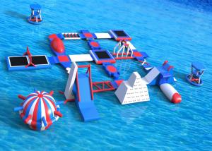 China Commercial 0.9 mm PVC Inflatable Amusement Park / Inflatable Water Play on sale