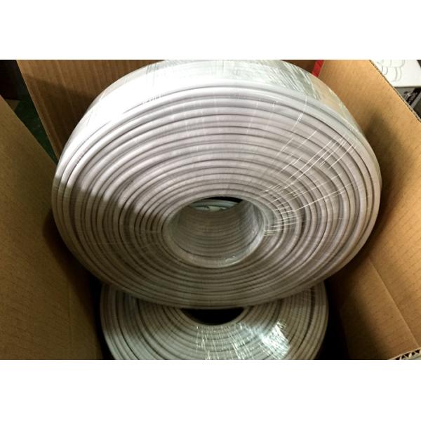 RF4+2C Mini CCTV Camera Cable , Siamese Coaxial Cable Yellow SOLID PE to Brazil