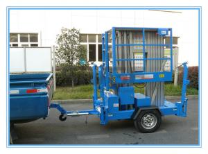  10m Hydraulic Truck Mounted Aerial Lift Dual Mast For Outdoor Maintenance Work Manufactures