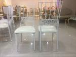 Steel Cafe White Wedding Chairs Rent Wedding Venue Chairs For Dining room