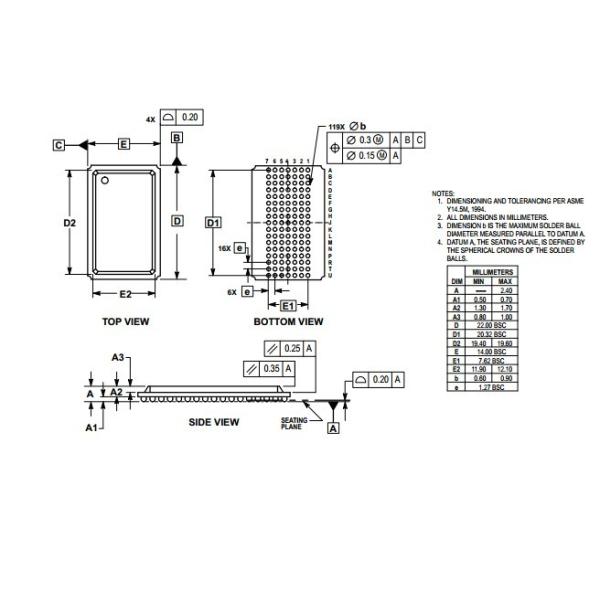 Integrated Circuit Chip 128K x 9 Bit Separate I/O Synchronous Fast Static RAM