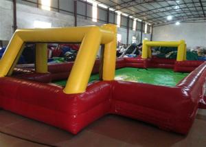  Indoor small Inflatable Football Pitch red Inflatable football field for Kindergarten Baby Manufactures