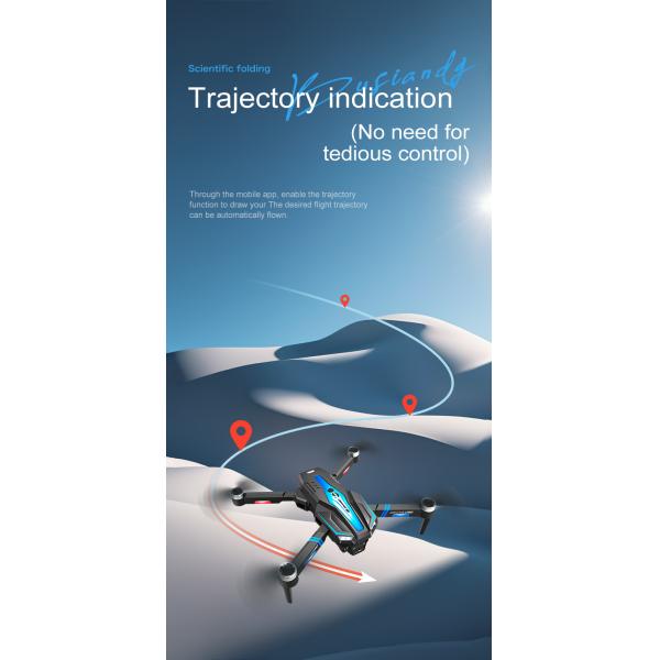 Beginner Drones Three-axis Flow Positioning Brushless Mini Foldable Drone with Infrared Obstacle Avoidance and 4k Camera