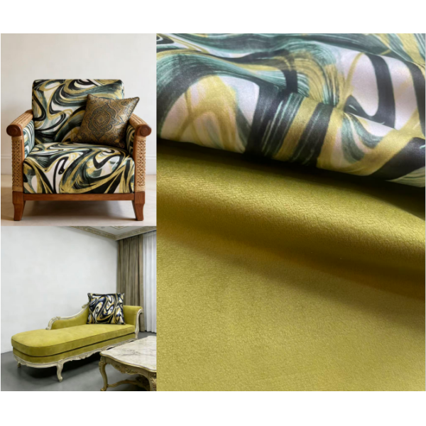 250GSM abstract digital printing fabric for sofa