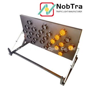 Wireless 25 LED Arrow Board Sign with Sequential Flashing for Iron Applications
