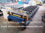 Advanced metal Roofing Sheet Roll Forming Machine With Double Chains Drive 0.3mm