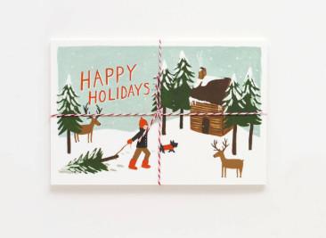 Quality Offset Printing Cardstock Christmas Cards Stock With Gloss Lamination Surface for sale