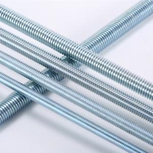  ISO9001 Gr8.8 Zinc Plated Thread Rods Galvanized Full Thread Bar Bolts Manufactures