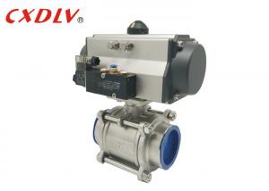  Rotary Actuated Industrial Pneumatic Valves 1000WOG Stainless Steel Ball Valve Manufactures