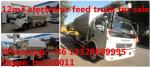 dongfeng 12m3 livestock and farm-oriented feed transported truck for sale,