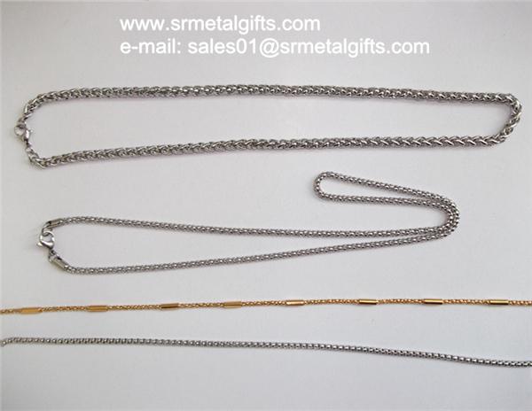stainless steel rope chain necklace for women fashion