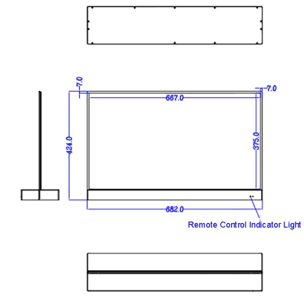 30 Inch Ultra-Thin Transparent OLED Touch Screen Display for Smart Digital Signage and Interactive Commercial Use