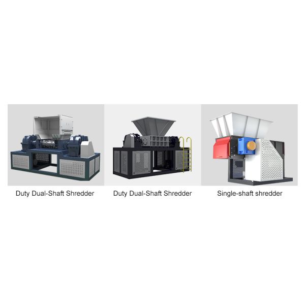 Double Shaft Plastic Shredder Machine for Large Solid Plastic Waste Crushing