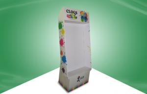  Customized POS Cardboard Displays , Hook Floor Display Stand for Kids Shoes Manufactures