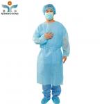 China Level 2 PP PE Impervious Disposable Isolation Gown Medical SMS 120*140cm for sale
