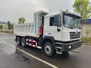  White SHACMAN Dump Truck F3000 6x4 375 EuroV 6 Wheel Dump Truck Manufactures