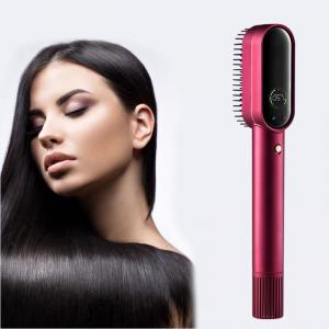  Home Use Hair Straightener Dryer Brush Electric Hair Dryer Brush Curl / Straighten Tool Manufactures