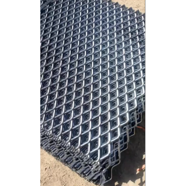 Expanded metal mesh installation showing ventilation and protective properties