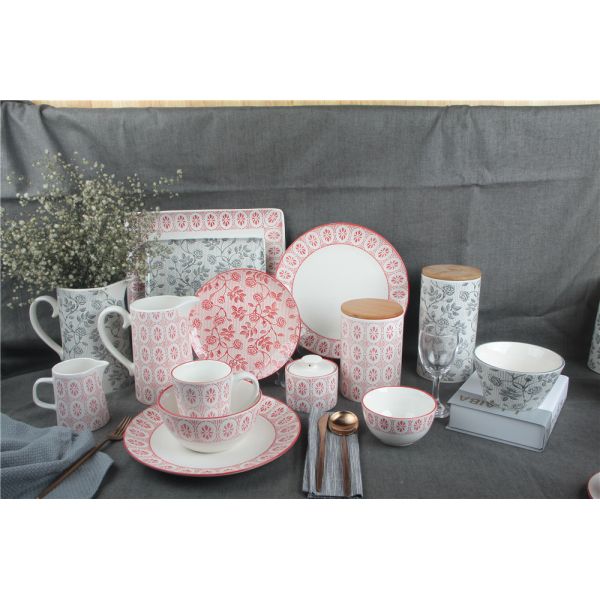 12oz Ceramic Sugar Jar , Tea And Sugar Containers With Lid For Serving Tea / Coffee