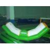 4 Seats Inflatable Totter Tube In Green And White For Water Games Amusement for sale