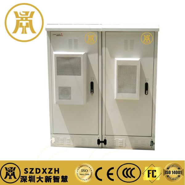 Dual Compartment Lockable Electrical Cabinet Galvanized Steel Power Supply Enclosure