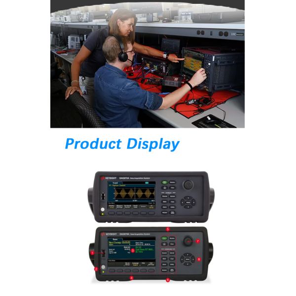 DAQ970A system display and control interface