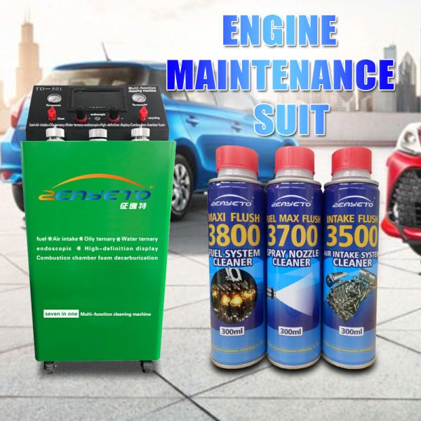 Green Catalytic Converter Cleaning Machine Engine Intake Carbon Cleaning