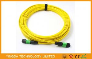  SM MM FTTX MTP MPO Cable 7.8 mm Ferrule , 24 Core Fiber Optic Patch Cable Manufactures