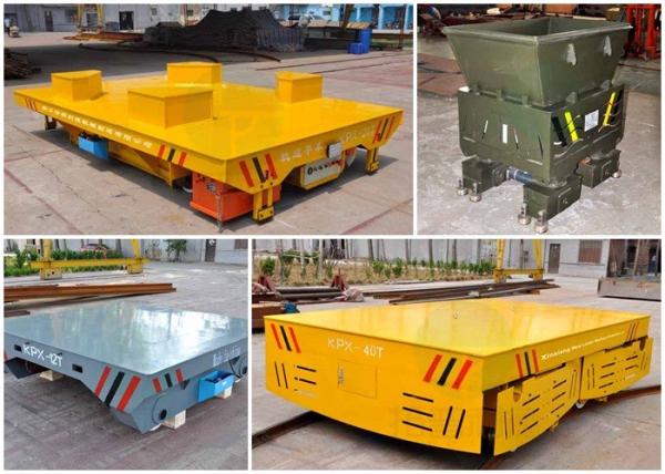 Automatic AGV Transfer Cart Battery Operated Transport Carriage For Steel Mill